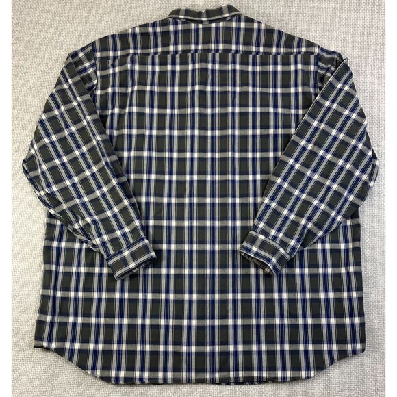 Vintage Carhartt Shirt Mens 2XL Tall Green Plaid Button Down Long Sleeve USA S90 - Picture 3 of 7